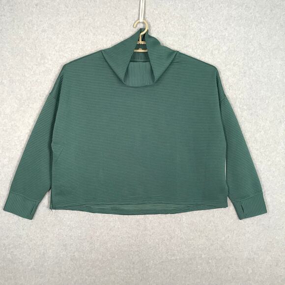 Danskin Sweatshirt Womens XL Ribbed Oversized Cowl Cozy Comfy Active Lounge READ - Picture 1 of 12